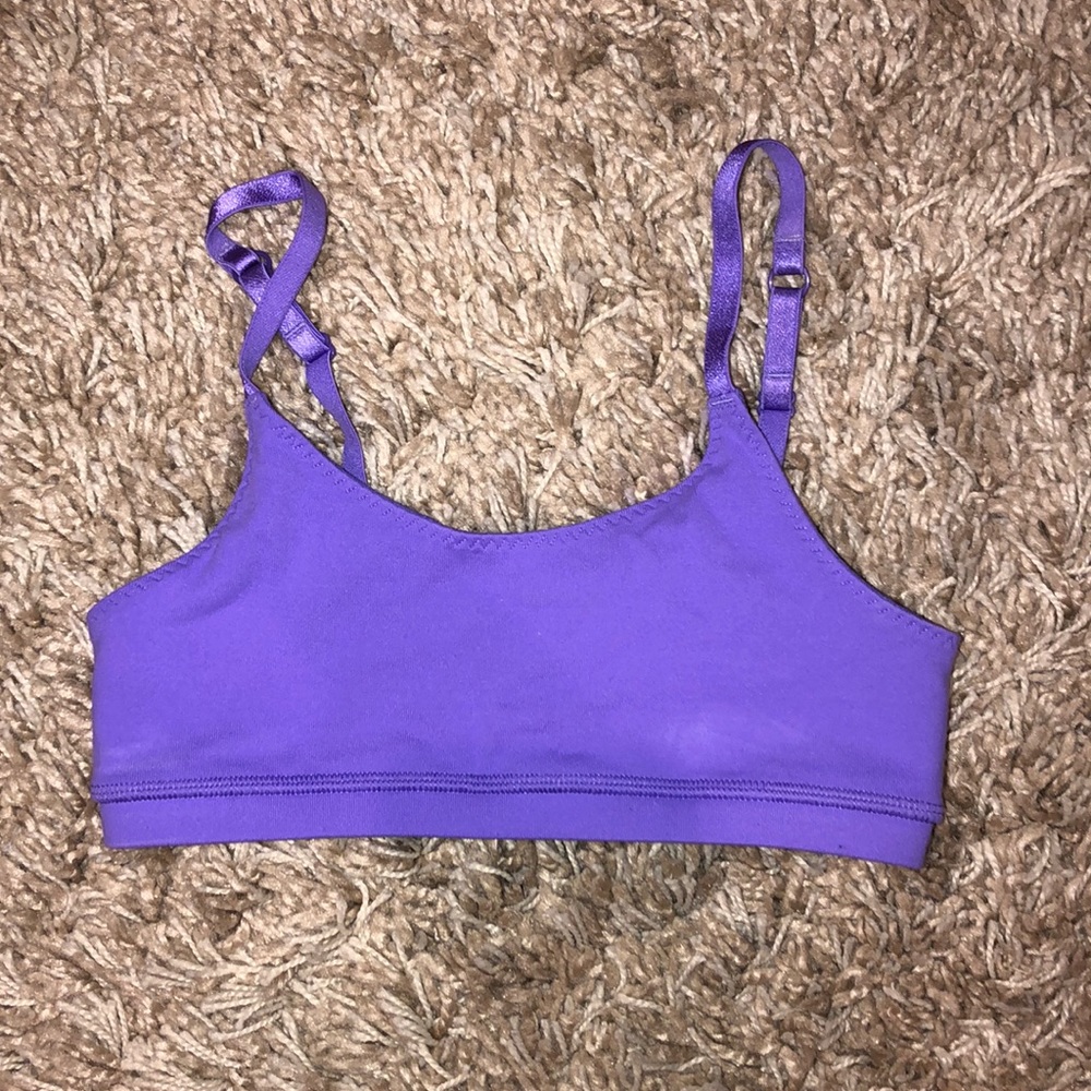 ivivva purple sports bra